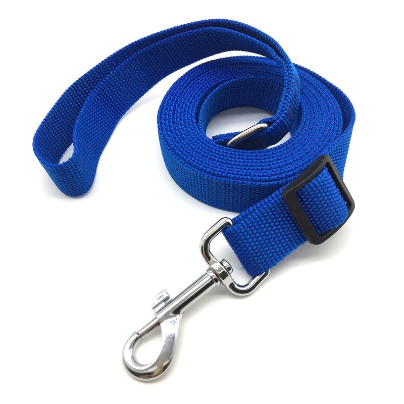 MANDAO 10FT Adjustable Dog Leash, Nylon Dog Leashes for Medium Large Dogs (Blue) - Image 1